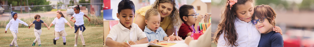 Banner image of children with disabilities at Catholic schools.